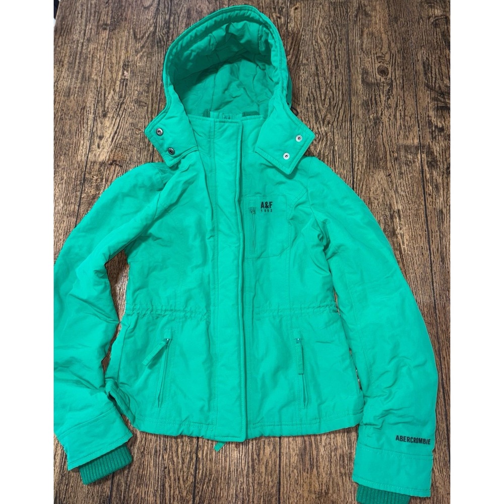 Abercrombie winter coat green size small